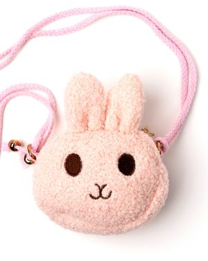 Pluche tasje konijn roze