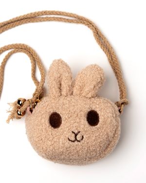 Pluche tasje konijn bruin