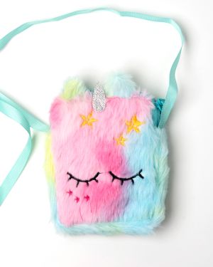 Fluffy heuptasje roze