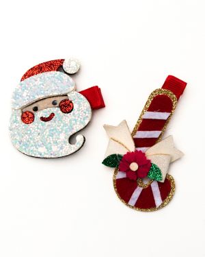Haarspeldjes kerstman&snoep