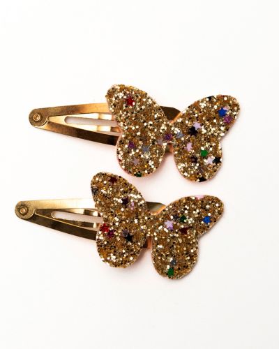 Haarspeldjes glitter vlinders