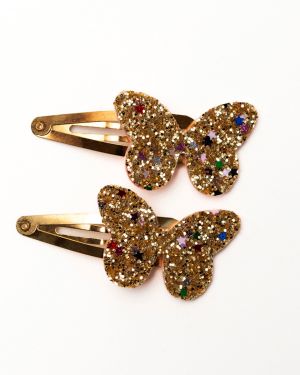 Haarspeldjes glitter vlinders