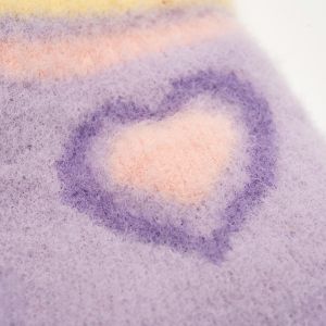 Handschoenen hartje paars