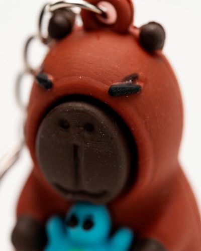 Sleutelhanger capybara schildpad