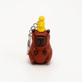 Sleutelhanger capybara badeend