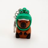 Sleutelhanger capybara kikker