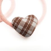 Elastiekje burberry ruit roze