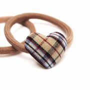Elastiekje burberry ruit bruin