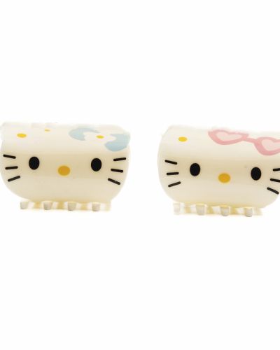 Haarclip kitty wit