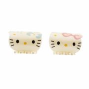 Haarclip kitty wit