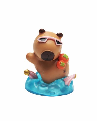 Capybara blue editie zonnebaden