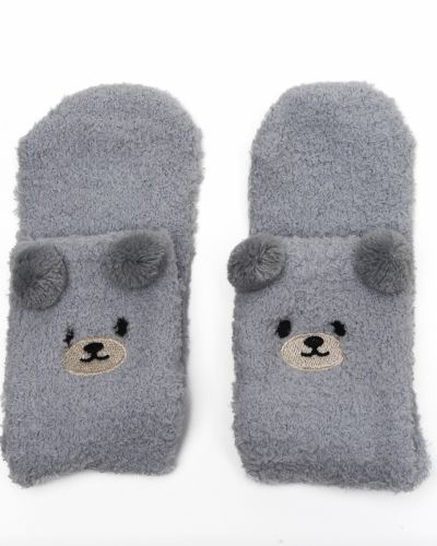 Warme huissokken grijs