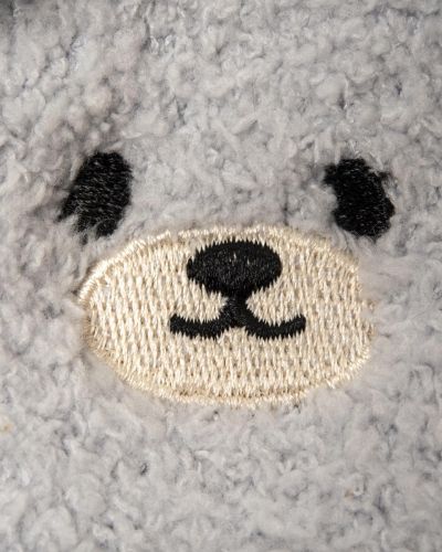 Warme huissokken grijs