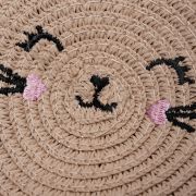 Tasje riet rond roze