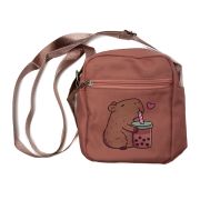 Tas capybara milkshake roze