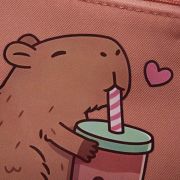 Tas capybara milkshake roze