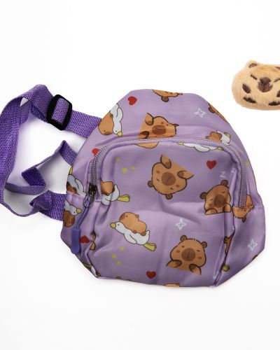 Rugzakje capybara paars