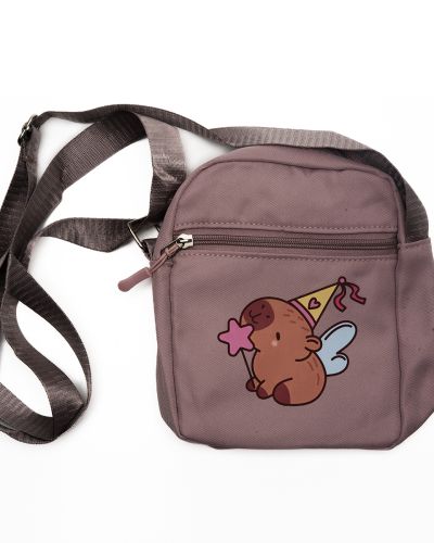 Tas capybara feestje paars