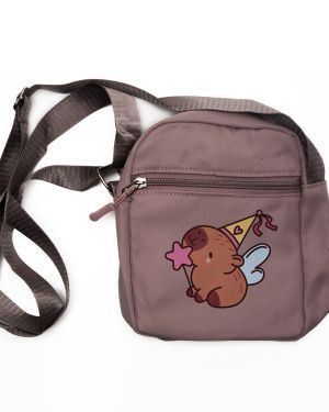 Tas capybara feestje paars