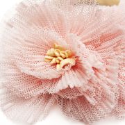 Elastiekje bloem XL roze