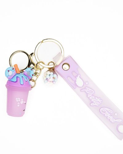 Sleutelhanger milkshake blauw