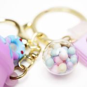 Sleutelhanger milkshake blauw