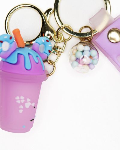 Sleutelhanger milkshake blauw