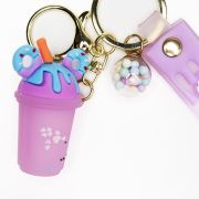 Sleutelhanger milkshake blauw