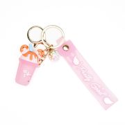 Sleutelhanger milkshake roze