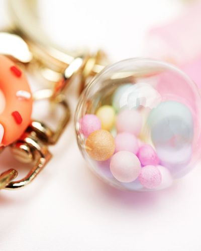 Sleutelhanger milkshake roze