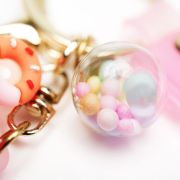 Sleutelhanger milkshake roze