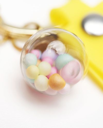 Sleutelhanger milkshake geel