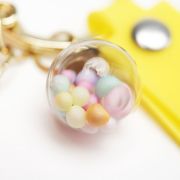 Sleutelhanger milkshake geel