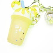 Sleutelhanger milkshake geel