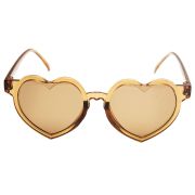 Zonnebril hart transparant bruin