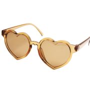 Zonnebril hart transparant bruin