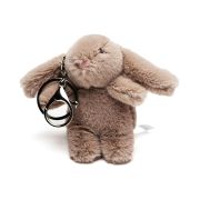 Sleutelhanger konijn fluffy bruin