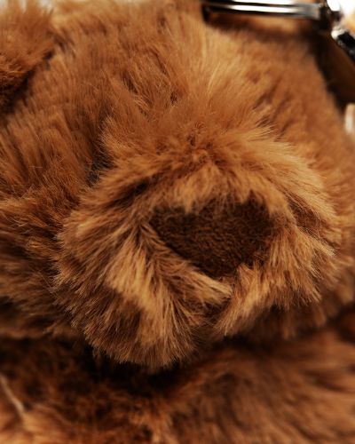 Sleutelhanger fluffy beer bruin