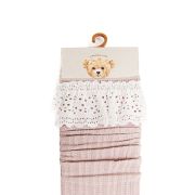 Sokjes met kant roze