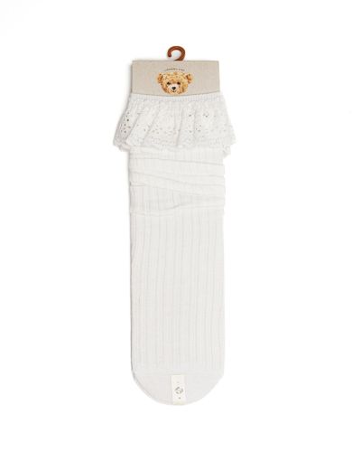 Sokjes met kant wit