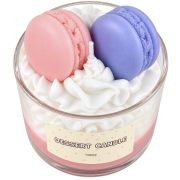 Tasty dessert candle macaron