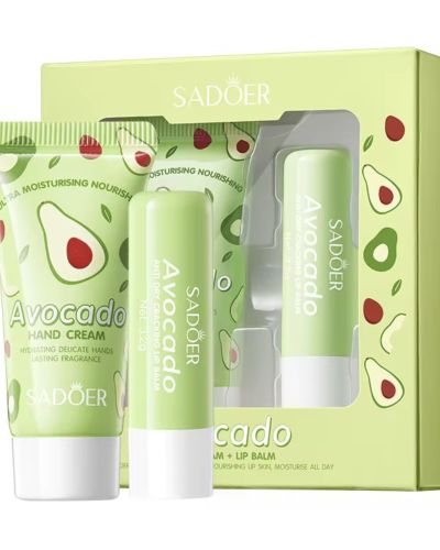Handcrème en Lipbalm set avocado